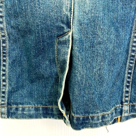 GAP - Denim Jean Cotton One Button Closure Long Sleeve Blazer Jacket Size Small - Picture 13 of 13